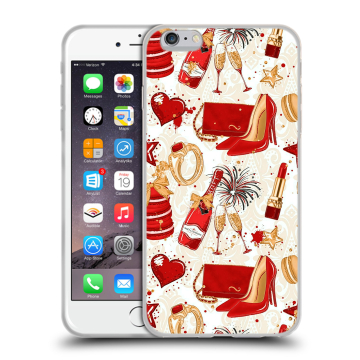 Силиконовый чехол на Iphone 6 Plus/6s Plus с принтом Новый год