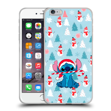 Силиконовый чехол на Iphone 6 Plus/6s Plus с принтом Стич Новый год Силиконовый чехол на Iphone 6 Plus/6s Plus с принтом Стич Новый год