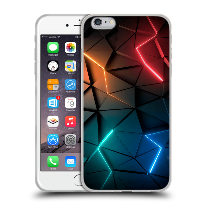 Силиконовый чехол на Iphone 6 Plus/6s Plus с принтом Абстракция неон Силиконовый чехол на Iphone 6 Plus/6s Plus с принтом Абстракция неон