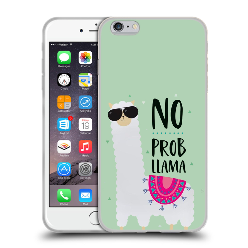 Пластиковый чехол на Iphone 6 Plus/6s Plus с принтом Лама Пластиковый чехол на Iphone 6 Plus/6s Plus с принтом Лама