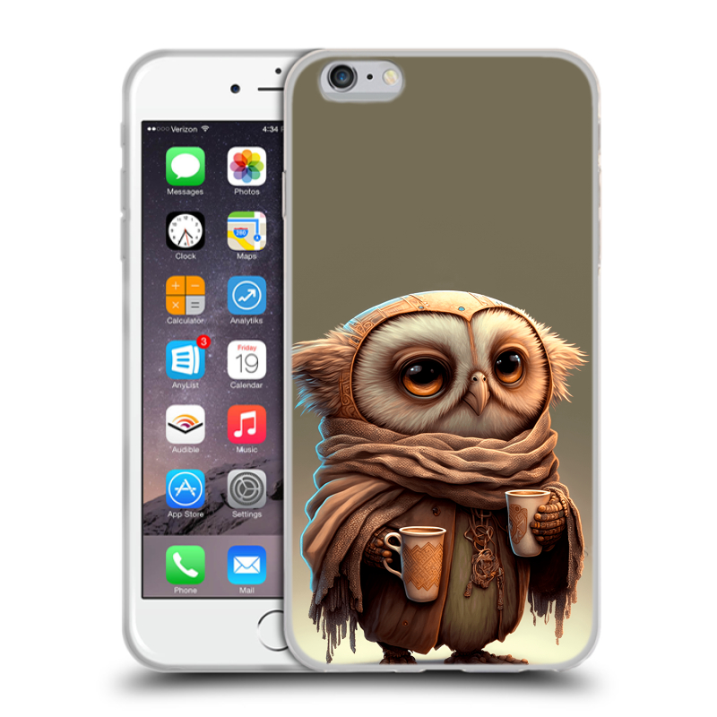 Силиконовый чехол на Iphone 6 Plus/6s Plus с принтом Сова Силиконовый чехол на Iphone 6 Plus/6s Plus с принтом Сова