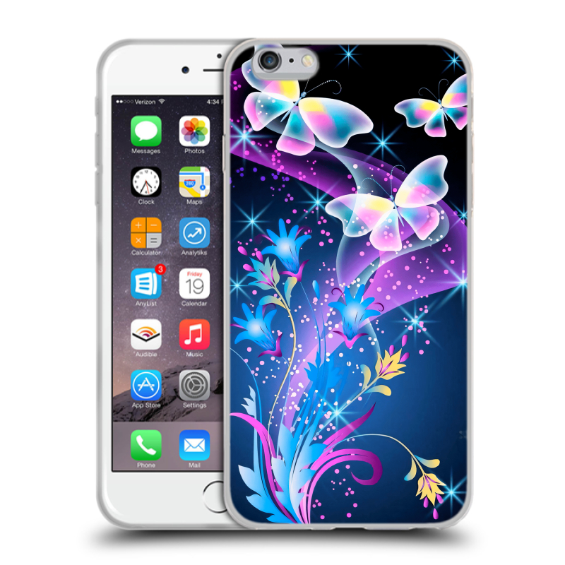 Пластиковый чехол на Iphone 6 Plus/6s Plus с принтом Бабочки Пластиковый чехол на Iphone 6 Plus/6s Plus с принтом Бабочки