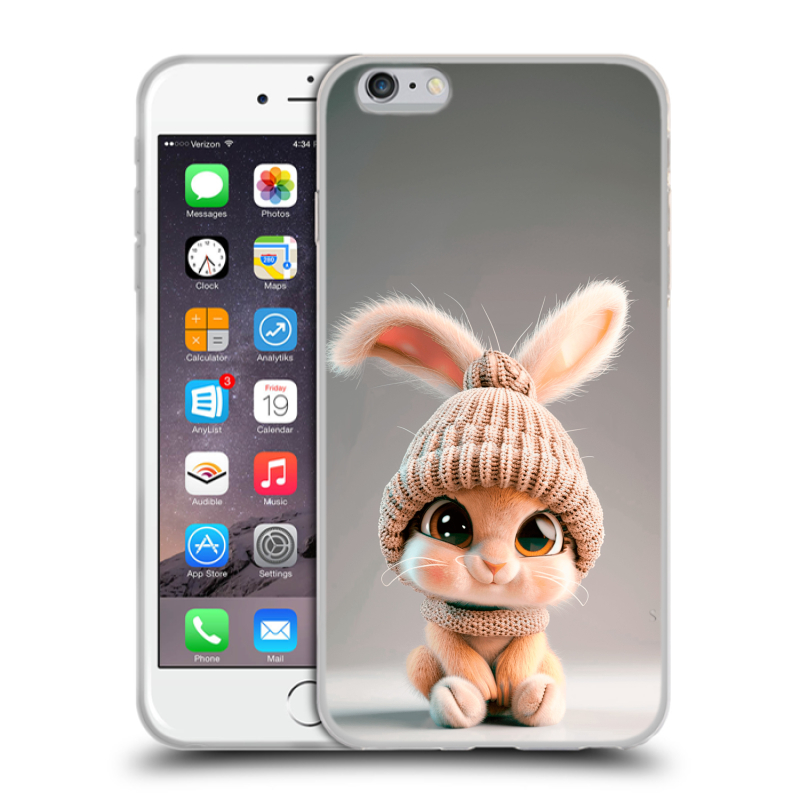 Силиконовый чехол на Iphone 6 Plus/6s Plus с принтом Кролик Силиконовый чехол на Iphone 6 Plus/6s Plus с принтом Кролик