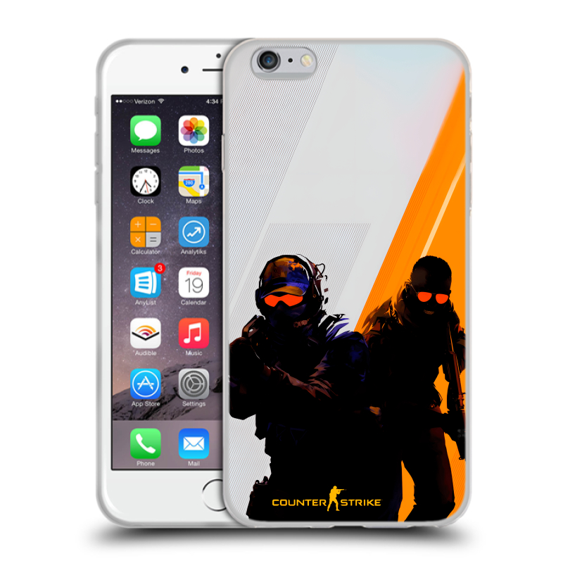 Пластиковый чехол на Iphone 6 Plus/6s Plus с принтом Контер страйк Counter strike Пластиковый чехол на Iphone 6 Plus/6s Plus с принтом Контер страйк Counter strike