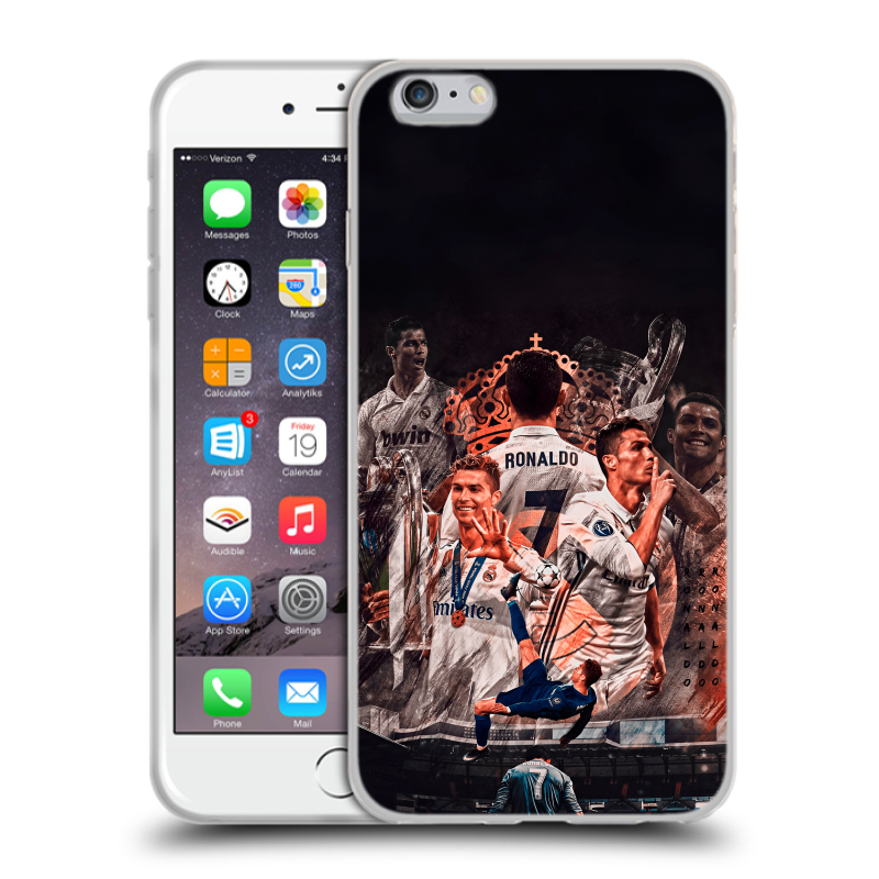 Силиконовый чехол на Iphone 6 Plus/6s Plus с принтом Реал Роналдо Real Ronaldo Силиконовый чехол на Iphone 6 Plus/6s Plus с принтом Реал Роналдо Real Ronaldo