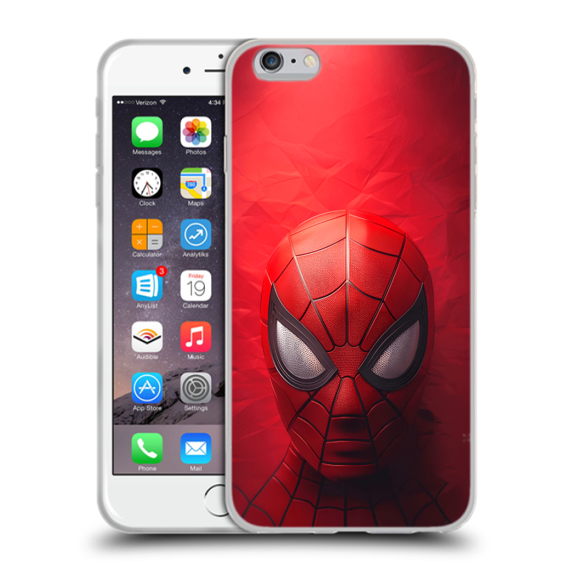 Пластиковый чехол на Iphone 6 Plus/6s Plus с принтом Spiderman Человек паук Пластиковый чехол на Iphone 6 Plus/6s Plus с принтом Spiderman Человек паук