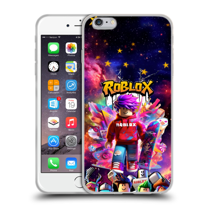 Пластиковый чехол на Iphone 6 Plus/6s Plus с принтом Roblox Роблокс Пластиковый чехол на Iphone 6 Plus/6s Plus с принтом Roblox Роблокс
