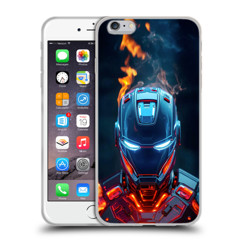 Пластиковый чехол на Iphone 6 Plus/6s Plus с принтом IronMan Железный человек Пластиковый чехол на Iphone 6 Plus/6s Plus с принтом IronMan Железный человек