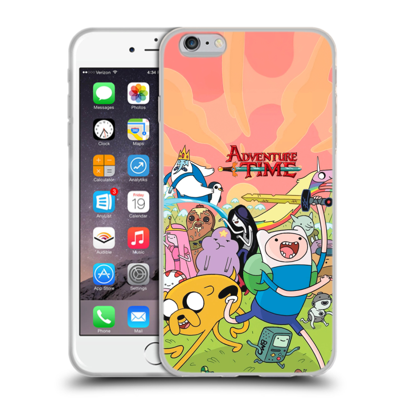 Силиконовый чехол на Iphone 6 Plus/6s Plus с принтом Adventure time Время приключений Силиконовый чехол на Iphone 6 Plus/6s Plus с принтом Adventure time Время приключений