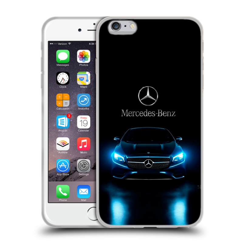 Пластиковый чехол на Iphone 6 Plus/6s Plus с принтом Mercedes Мерседес Пластиковый чехол на Iphone 6 Plus/6s Plus с принтом Mercedes Мерседес
