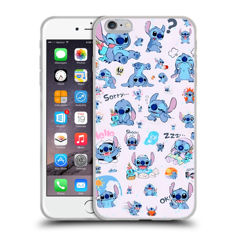 Силиконовый чехол на Iphone 6 Plus/6s Plus с принтом Лило и Стич Силиконовый чехол на Iphone 6 Plus/6s Plus с принтом Лило и Стич