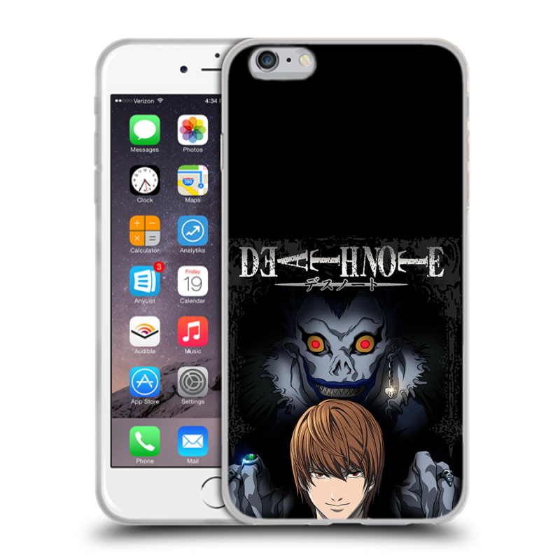 Силиконовый чехол на Iphone 6 Plus/6s Plus с принтом Death note Тетрадь смерти Силиконовый чехол на Iphone 6 Plus/6s Plus с принтом Death note Тетрадь смерти