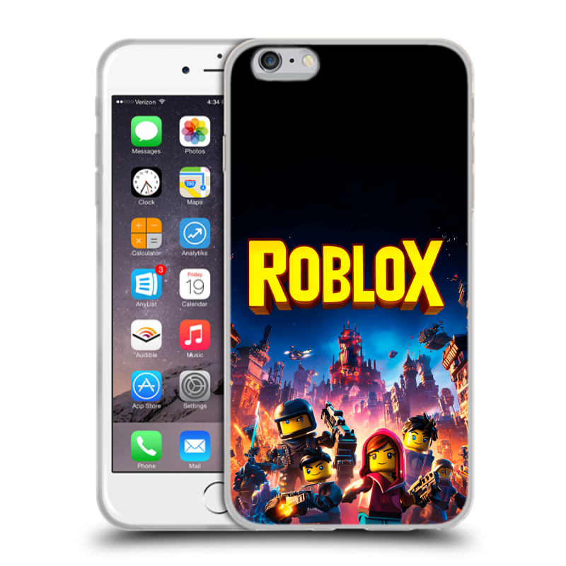 Пластиковый чехол на Iphone 6 Plus/6s Plus с принтом Roblox Роблокс Пластиковый чехол на Iphone 6 Plus/6s Plus с принтом Roblox Роблокс