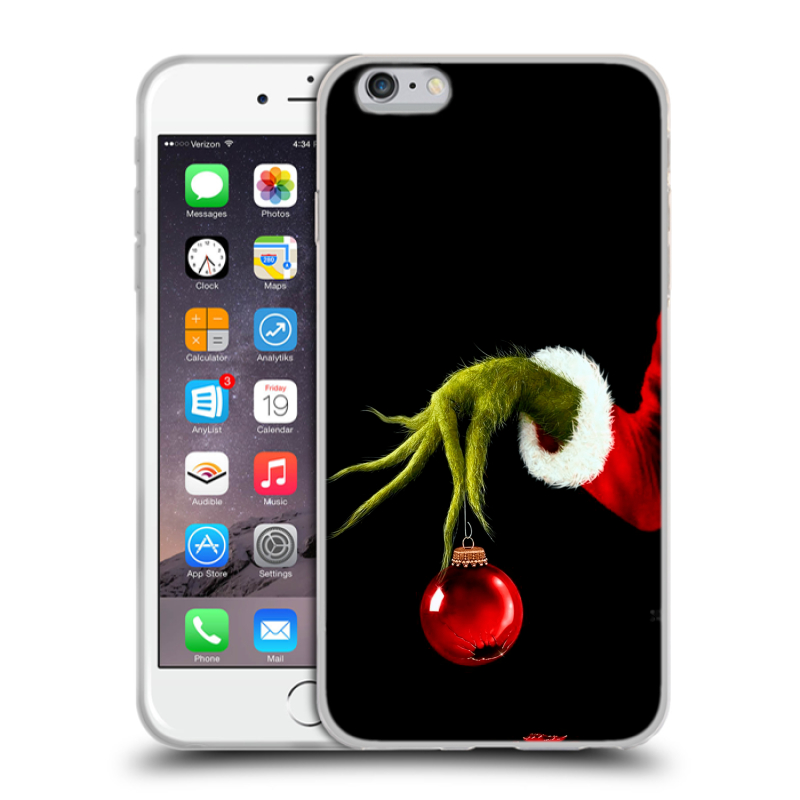 Силиконовый чехол на Iphone 6 Plus/6s Plus с принтом Новый год Гринч Силиконовый чехол на Iphone 6 Plus/6s Plus с принтом Новый год Гринч