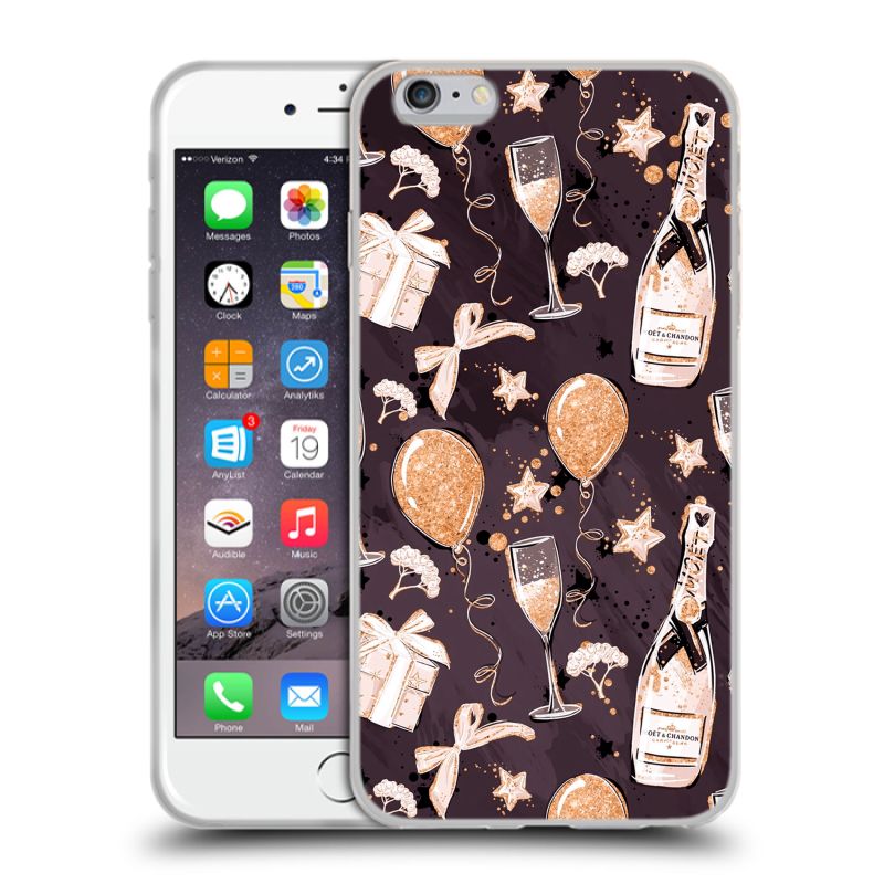 Силиконовый чехол на Iphone 6 Plus/6s Plus с принтом Новый год Силиконовый чехол на Iphone 6 Plus/6s Plus с принтом Новый год