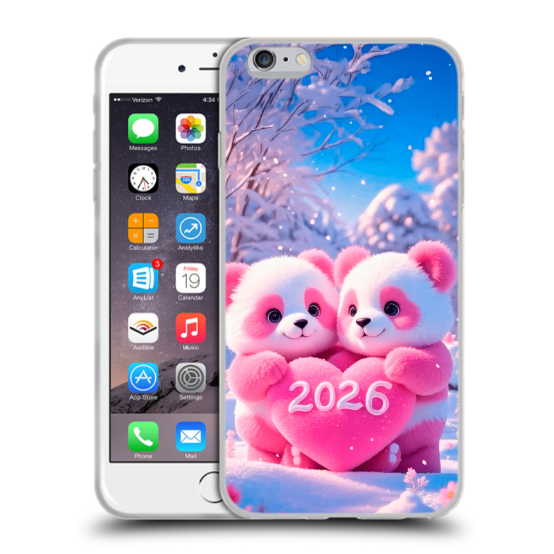 Силиконовый чехол на Iphone 6 Plus/6s Plus с принтом Новый год Силиконовый чехол на Iphone 6 Plus/6s Plus с принтом Новый год