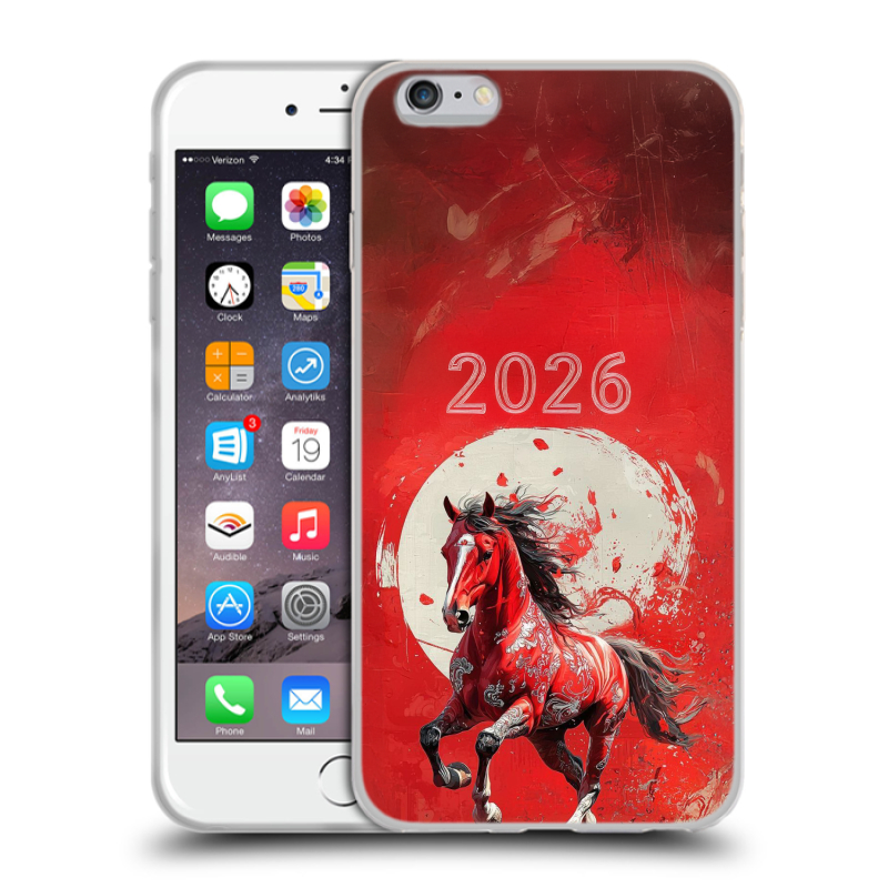 Силиконовый чехол на Iphone 6 Plus/6s Plus с принтом Новый год Силиконовый чехол на Iphone 6 Plus/6s Plus с принтом Новый год