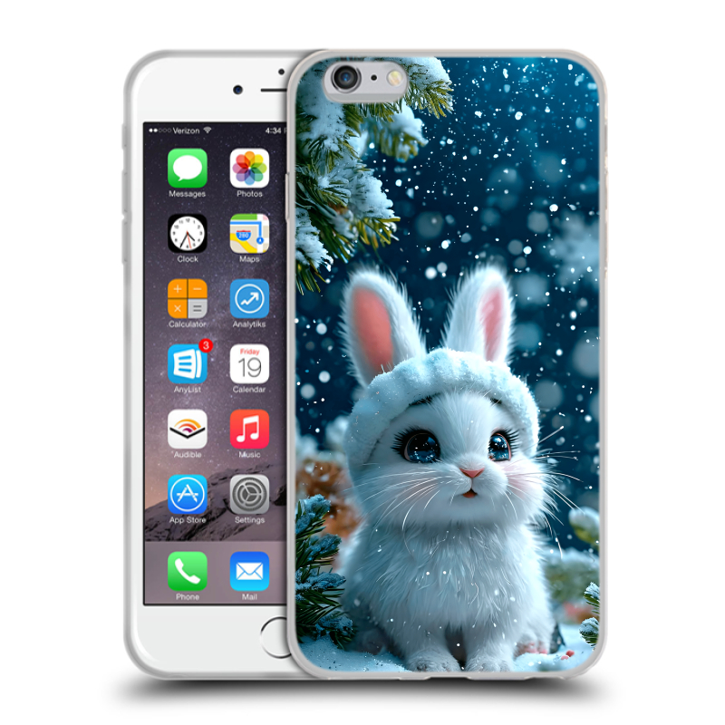 Пластиковый чехол на Iphone 6 Plus/6s Plus с принтом Новый год Пластиковый чехол на Iphone 6 Plus/6s Plus с принтом Новый год