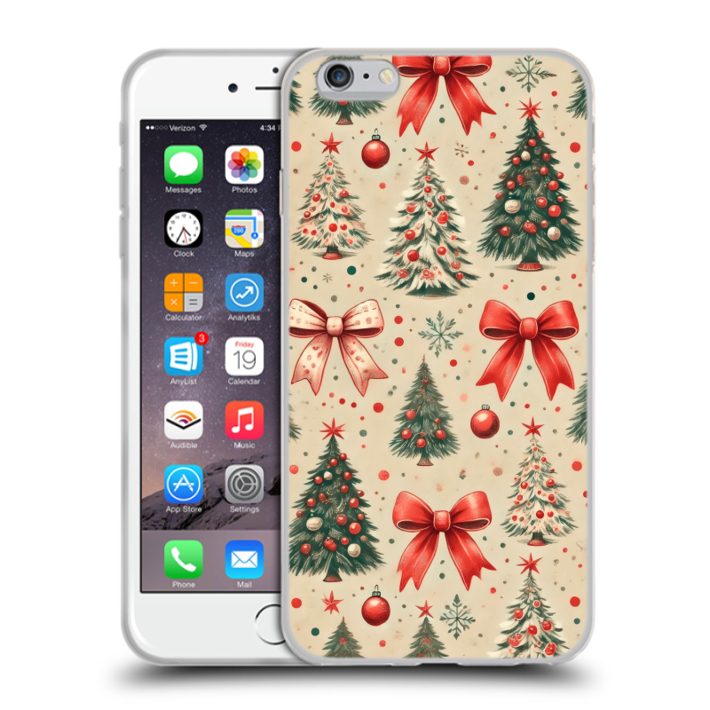 Пластиковый чехол на Iphone 6 Plus/6s Plus с принтом Новый год Пластиковый чехол на Iphone 6 Plus/6s Plus с принтом Новый год
