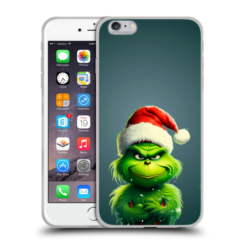 Пластиковый чехол на Iphone 6 Plus/6s Plus с принтом Новый год Пластиковый чехол на Iphone 6 Plus/6s Plus с принтом Новый год