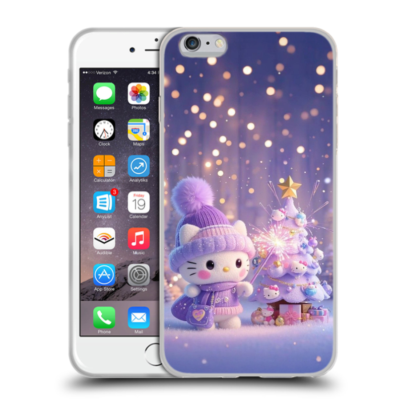 Силиконовый чехол на Iphone 6 Plus/6s Plus с принтом Новый год Силиконовый чехол на Iphone 6 Plus/6s Plus с принтом Новый год