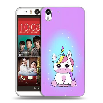 Пластиковый чехол на HTC Desire Eye с принтом Единорог