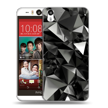 Пластиковый чехол на HTC Desire Eye с принтом Черные кристаллы Пластиковый чехол на HTC Desire Eye с принтом Черные кристаллы