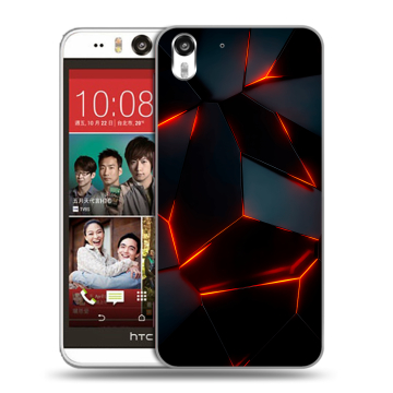 Пластиковый чехол на HTC Desire Eye с принтом Яркие абстракции