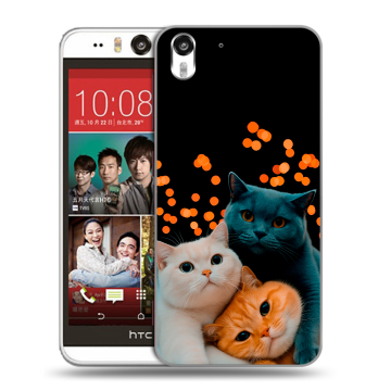 Пластиковый чехол на HTC Desire Eye с принтом Кошки Пластиковый чехол на HTC Desire Eye с принтом Кошки