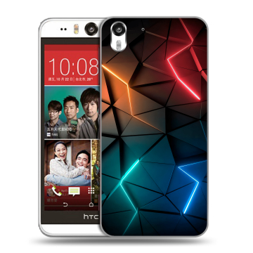 Пластиковый чехол на HTC Desire Eye с принтом Абстракция неон Пластиковый чехол на HTC Desire Eye с принтом Абстракция неон