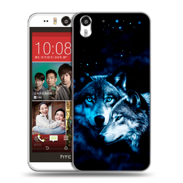 Пластиковый чехол на HTC Desire Eye с принтом Волки Пластиковый чехол на HTC Desire Eye с принтом Волки