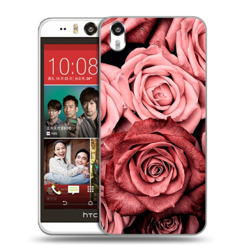 Пластиковый чехол на HTC Desire Eye с принтом Цветы розы Пластиковый чехол на HTC Desire Eye с принтом Цветы розы