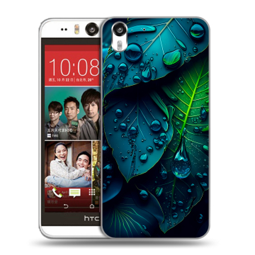 Пластиковый чехол на HTC Desire Eye с принтом Листья