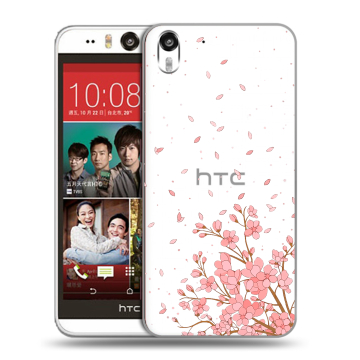 Пластиковый чехол на HTC Desire Eye с принтом Ветка сакуры