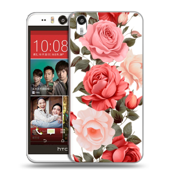 Пластиковый чехол на HTC Desire Eye с принтом Розы