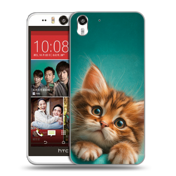 Пластиковый чехол на HTC Desire Eye с принтом котенок Пластиковый чехол на HTC Desire Eye с принтом котенок