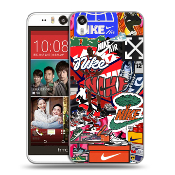 Пластиковый чехол на HTC Desire Eye с принтом Найк Nike яркий