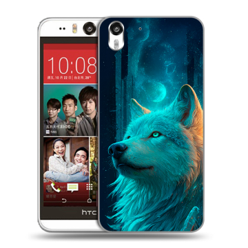 Пластиковый чехол на HTC Desire Eye с принтом бабочки саккура
