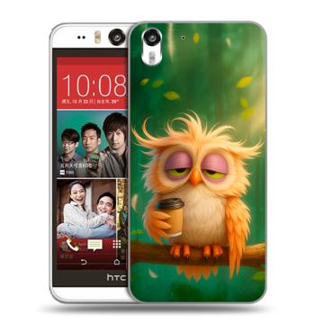 Пластиковый чехол на HTC Desire Eye с принтом сова Пластиковый чехол на HTC Desire Eye с принтом сова