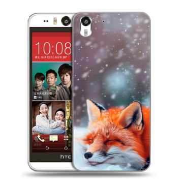 Пластиковый чехол на HTC Desire Eye с принтом лиса