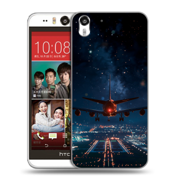 Пластиковый чехол на HTC Desire Eye с принтом самолет