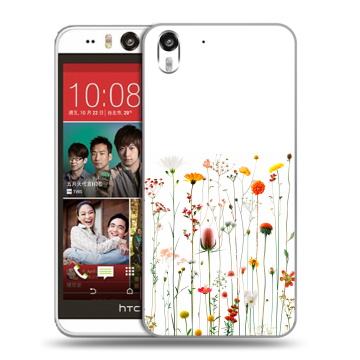 Пластиковый чехол на HTC Desire Eye с принтом цветы