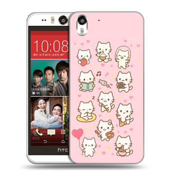 Пластиковый чехол на HTC Desire Eye с принтом Hello Kitty Хелоу Кити