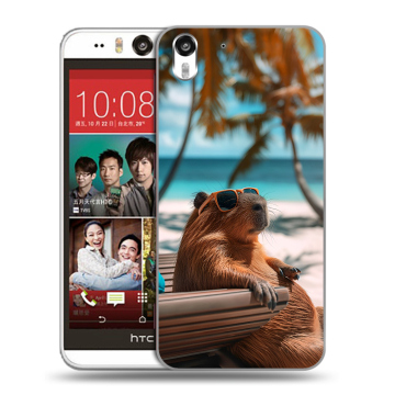 Пластиковый чехол на HTC Desire Eye с принтом Капибара Пластиковый чехол на HTC Desire Eye с принтом Капибара