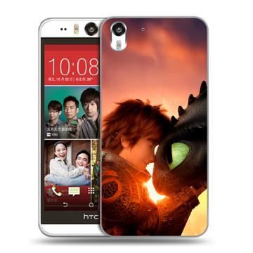 Пластиковый чехол на HTC Desire Eye с принтом Как приручить дракона