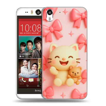 Пластиковый чехол на HTC Desire Eye с принтом для девочек