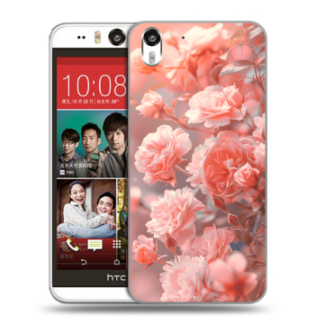 Пластиковый чехол на HTC Desire Eye с принтом Розы цветы