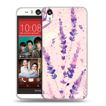 Пластиковый чехол на HTC Desire Eye с принтом цветы лаванда