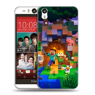 Пластиковый чехол на HTC Desire Eye с принтом Майнкрафт Minecraft Пластиковый чехол на HTC Desire Eye с принтом Майнкрафт Minecraft
