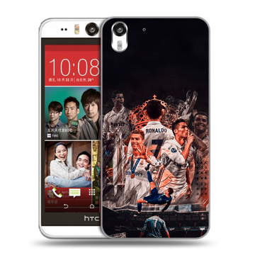 Пластиковый чехол на HTC Desire Eye с принтом Реал Роналдо Real Ronaldo